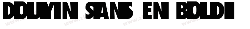 Douyin Sans En Bold字体转换